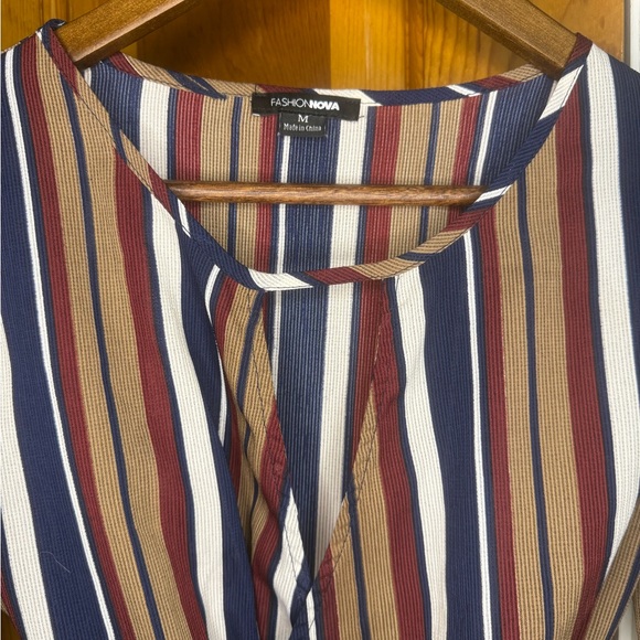 Fashion Nova Put You In Line Striped Crop Top - Picture 7 of 7